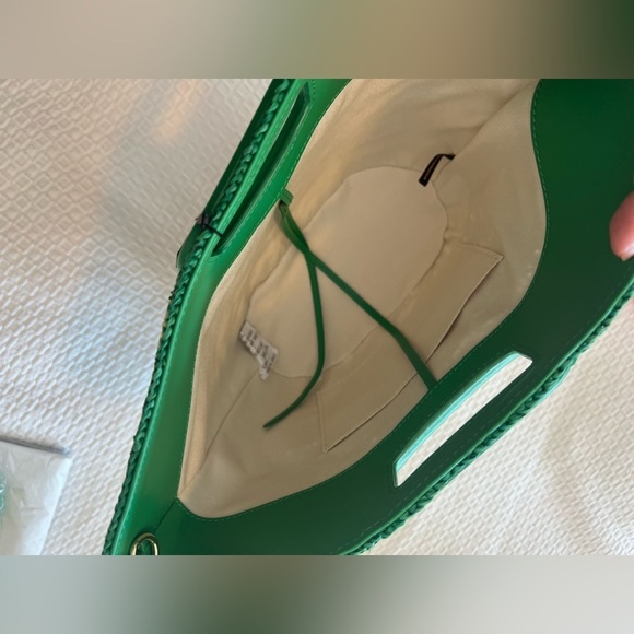 NEW Maje Mini Striped Raffia Bag - Picture 7 of 16